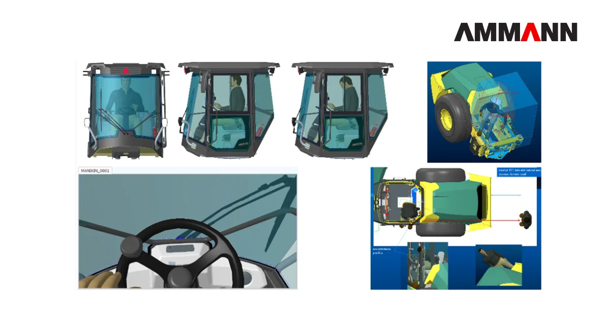 AMMANN Simulace vyhledovych zon v Creo ManikinSimulace vyhledovych zon v Creo Manikin 1