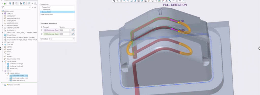 Creo 13 - Budoucnost konstrukčního navrhování 6 Conformal Cooling