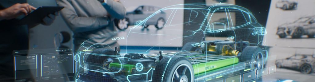 alm graphical hologram of a car